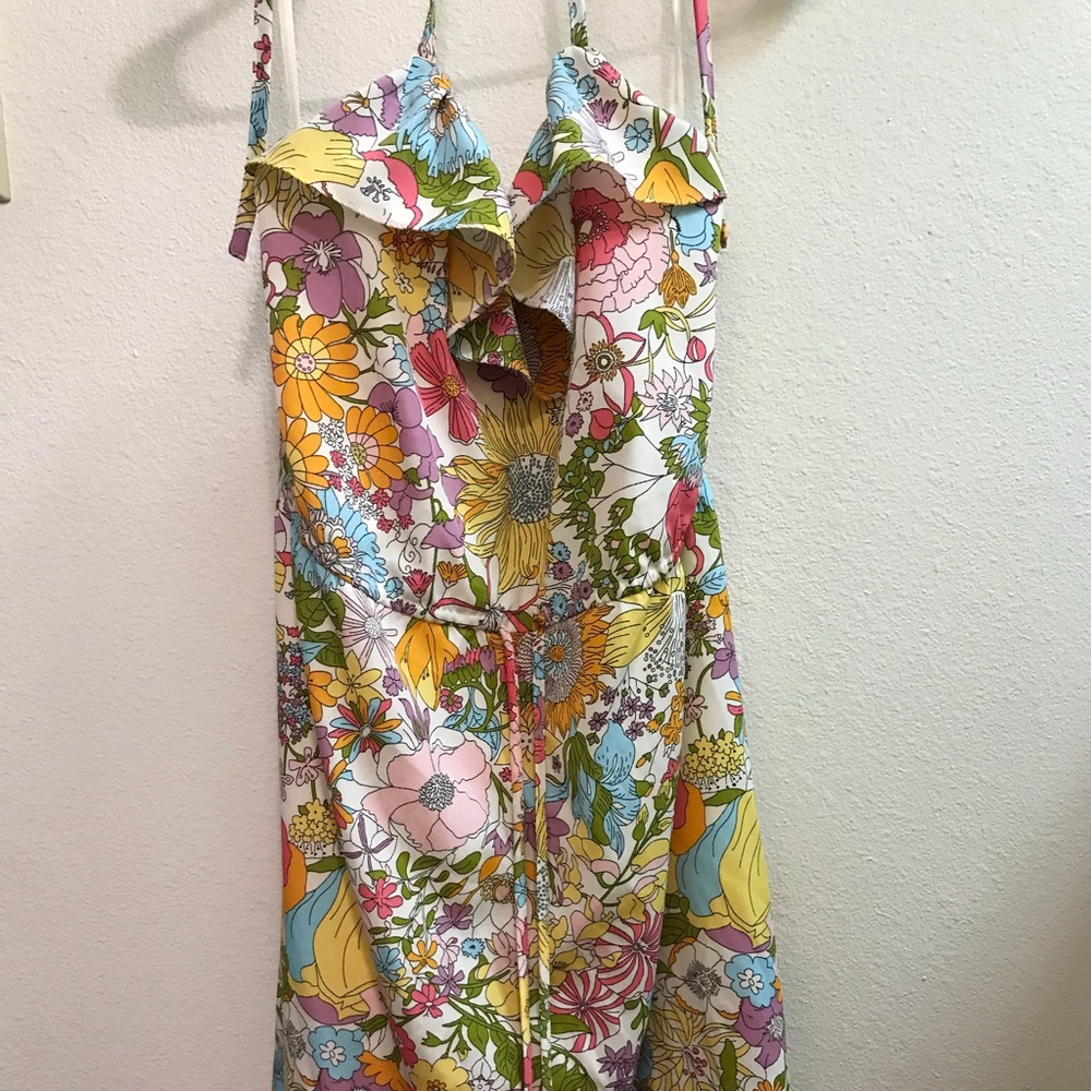 Floral halter dress